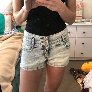 Distressed Jean Shorts